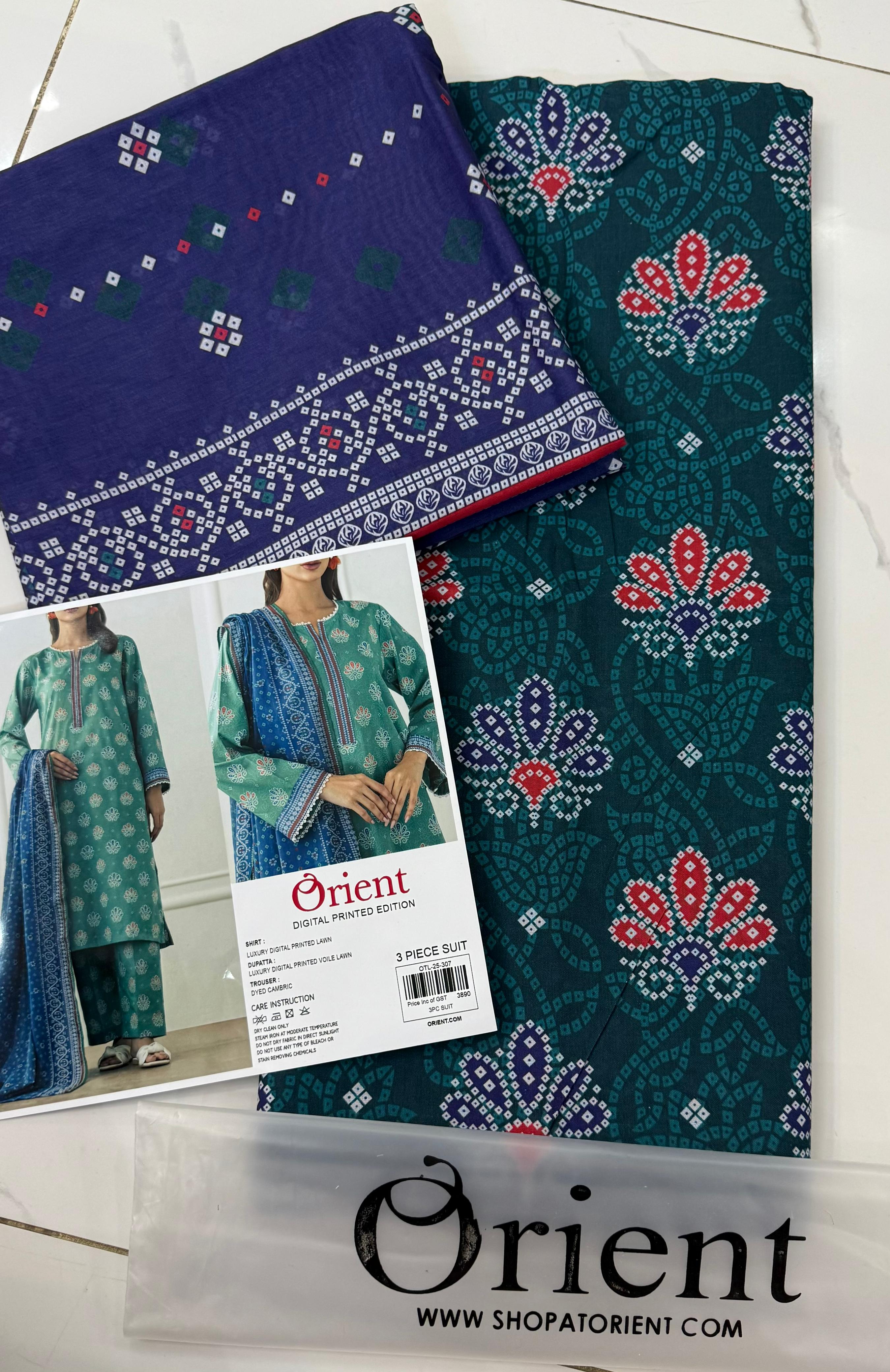 ORIENT SUMMER LAWN 3 PC COLLECTION