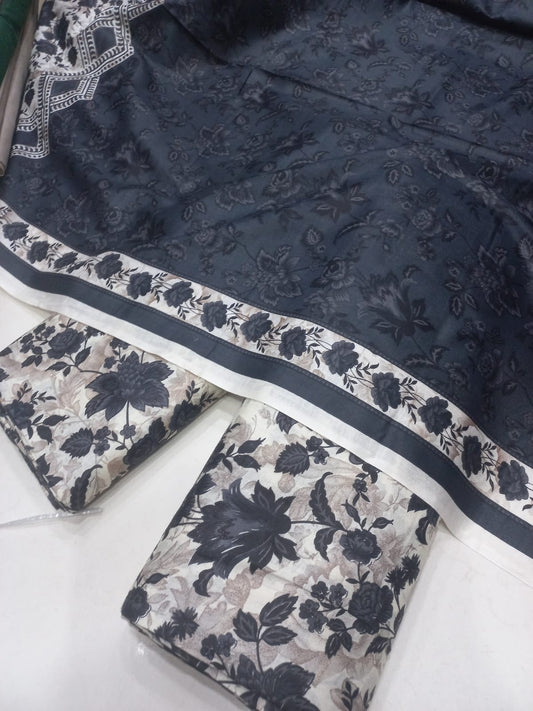 Mix Brand 3 Pcs Printed Cotton Lawn