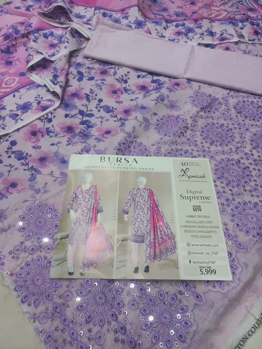 Bursa Chikan Kari Daman Embroidered