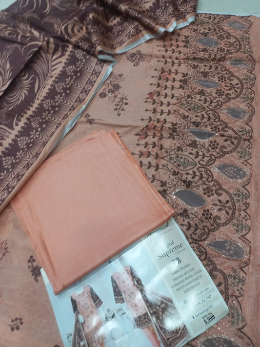 Bursa Chikan Kari Daman Embroidered