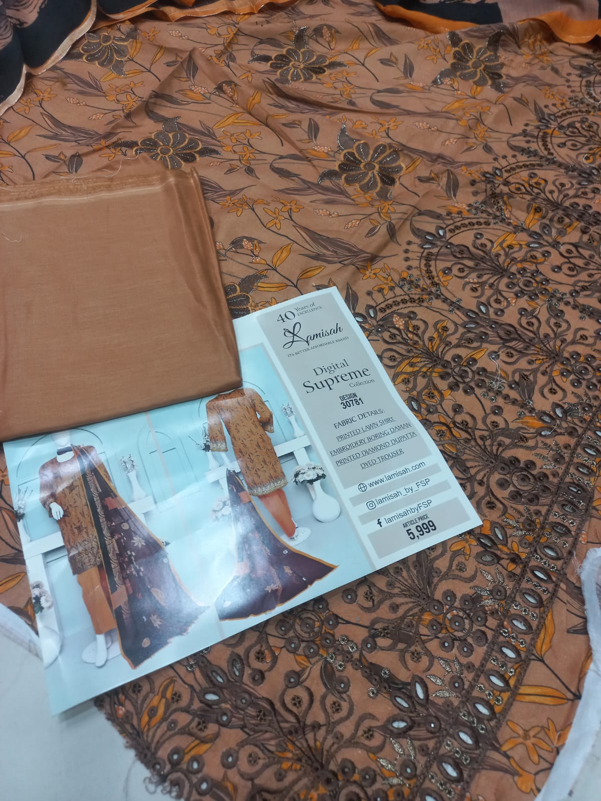 Bursa Chikan Kari Daman Embroidered