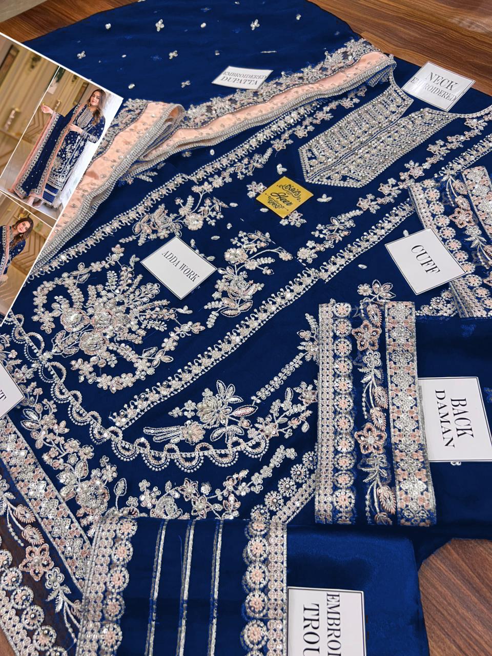 Aneela's Embroidered Chiffon Wedding Collection