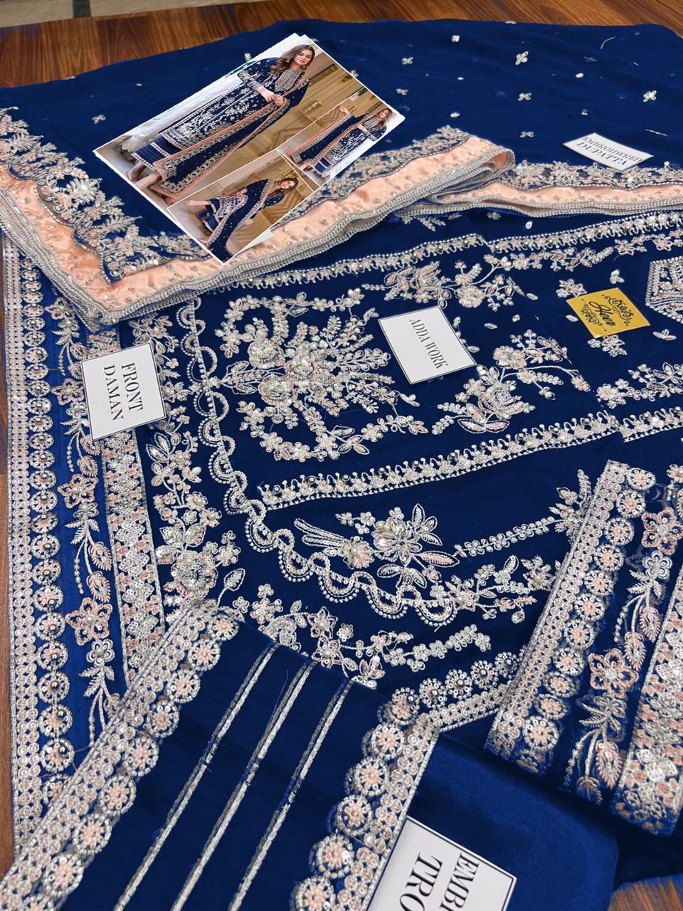 Aneela's Embroidered Chiffon Wedding Collection