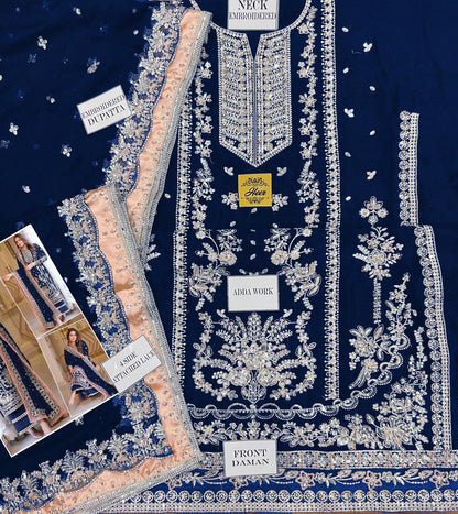 Aneela's Embroidered Chiffon Wedding Collection