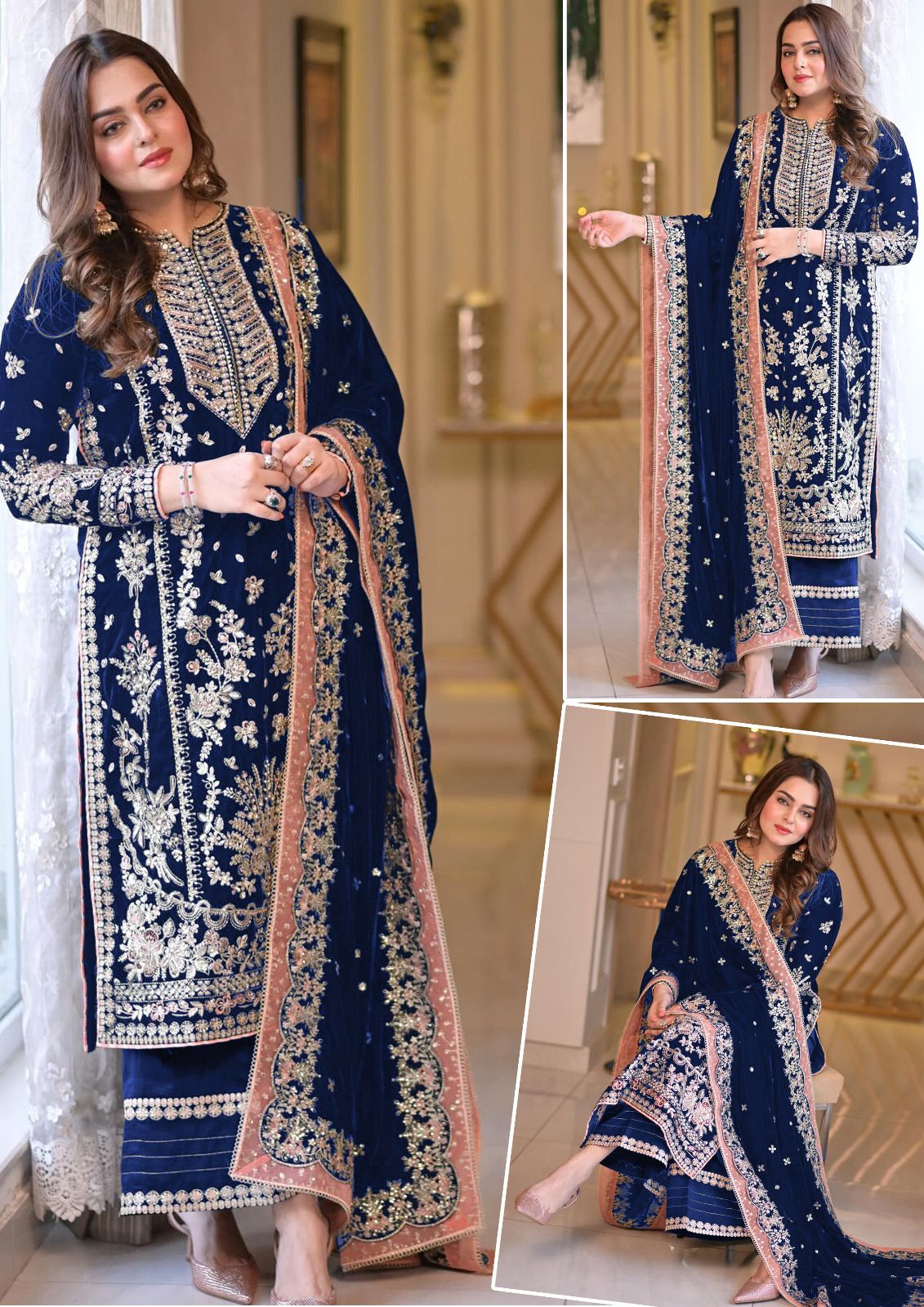 Aneela's Embroidered Chiffon Wedding Collection