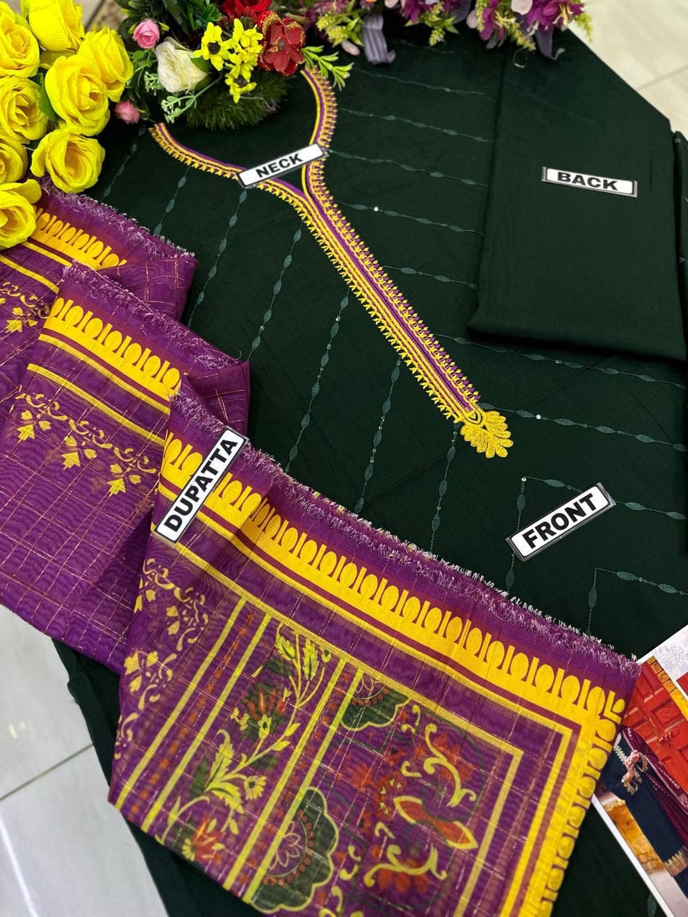 KHAADI LAWN DIAMOND DIGITAL ORGANZA