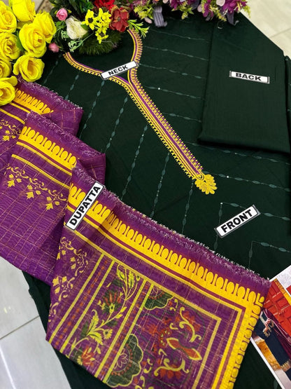 KHAADI LAWN DIAMOND DIGITAL ORGANZA