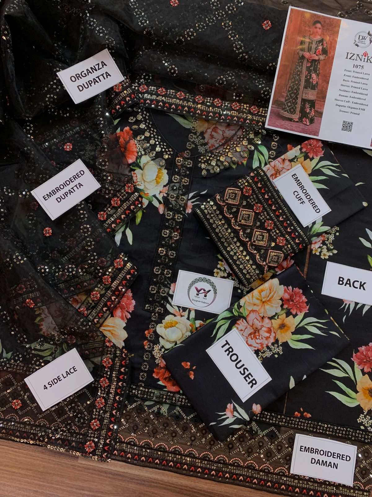 IZNIK PRINTED LAWN