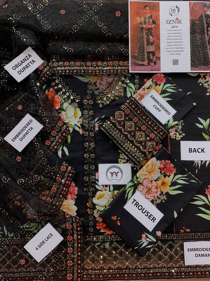 IZNIK PRINTED LAWN