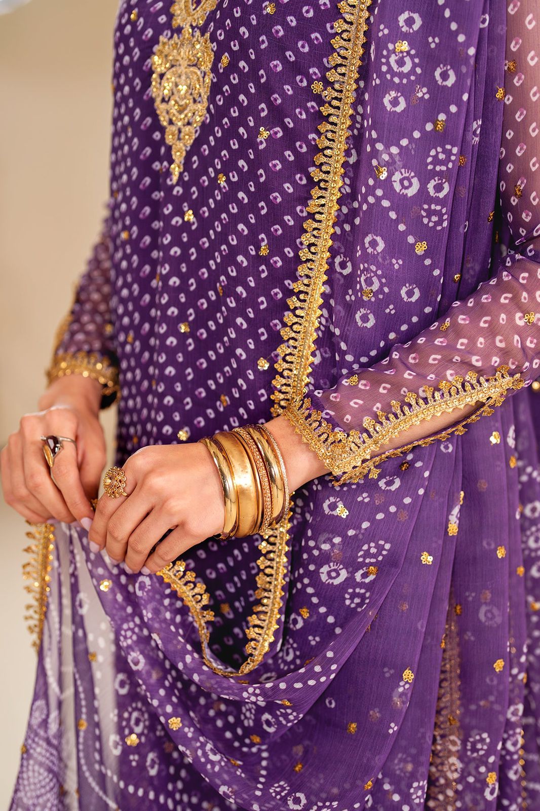 BAROOQUE EMBROIDERED CHIFFON