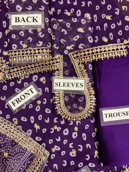 BAROOQUE EMBROIDERED CHIFFON