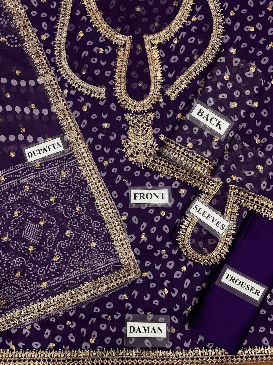 BAROOQUE EMBROIDERED CHIFFON