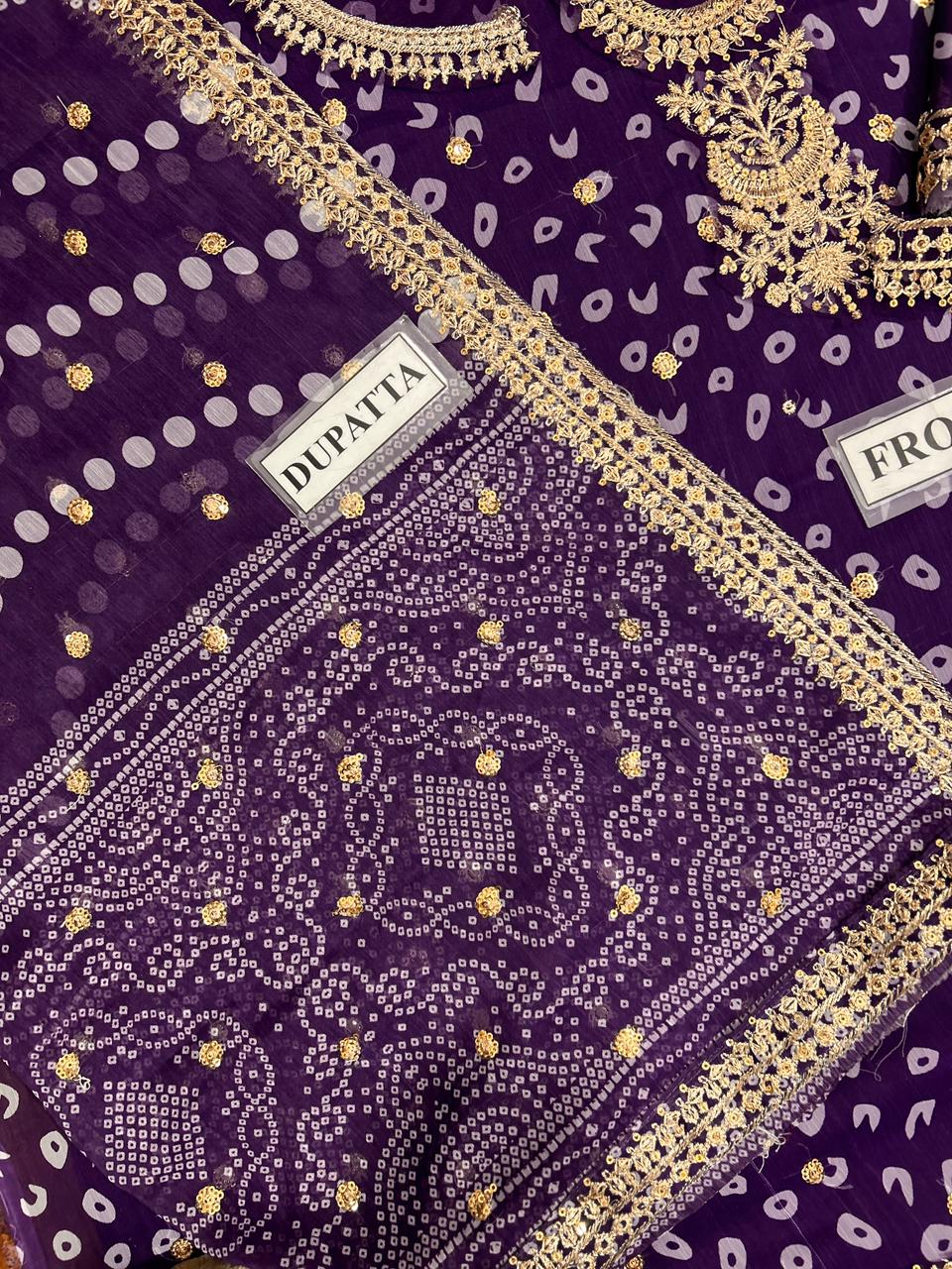 BAROOQUE EMBROIDERED CHIFFON