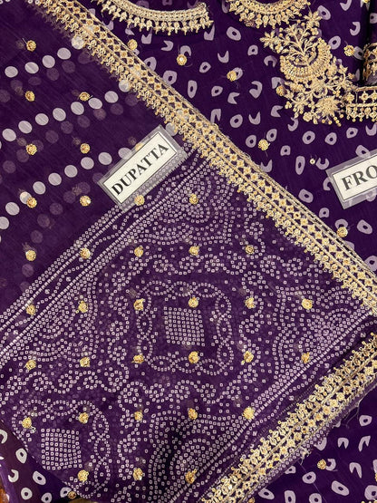 BAROOQUE EMBROIDERED CHIFFON