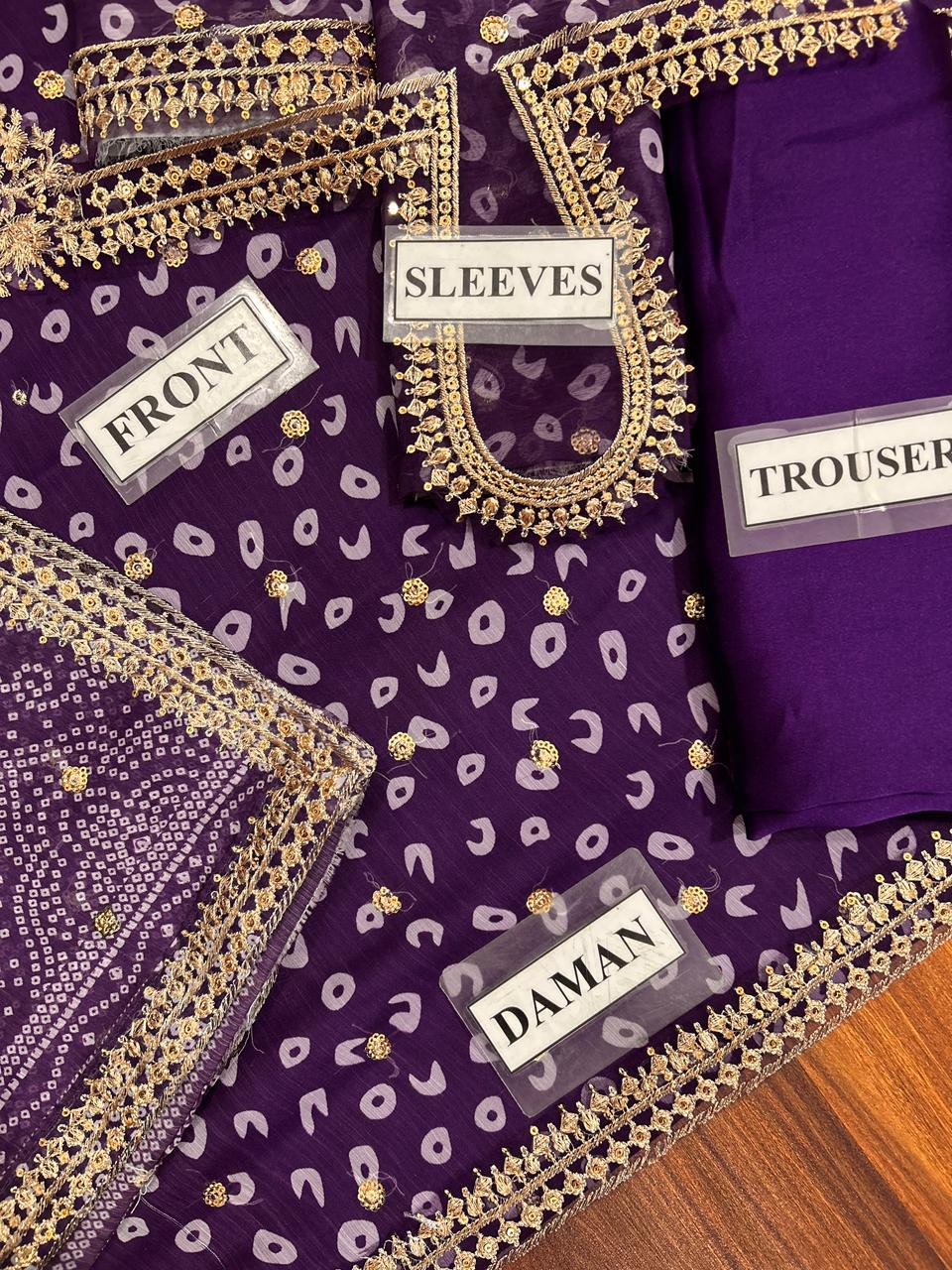 BAROOQUE EMBROIDERED CHIFFON