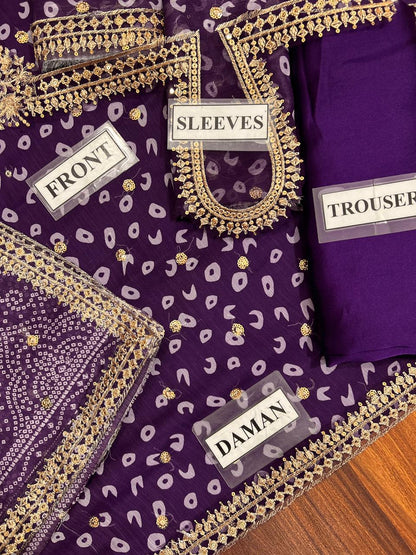 BAROOQUE EMBROIDERED CHIFFON