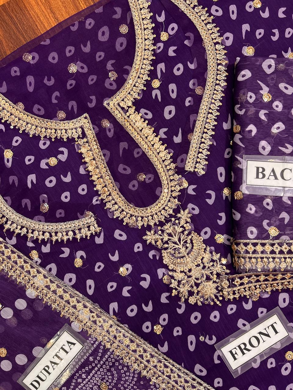 BAROOQUE EMBROIDERED CHIFFON