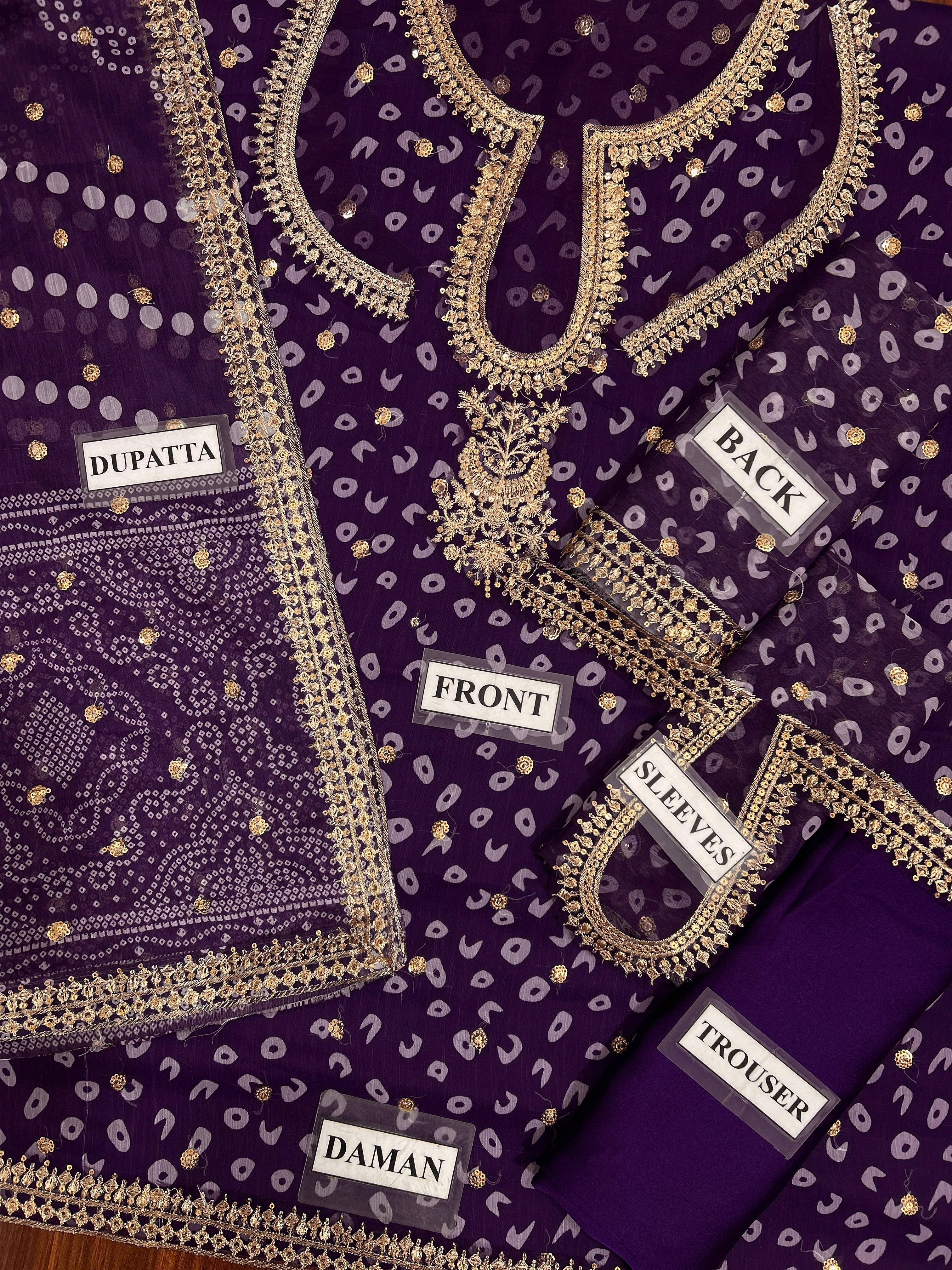 BAROOQUE EMBROIDERED CHIFFON