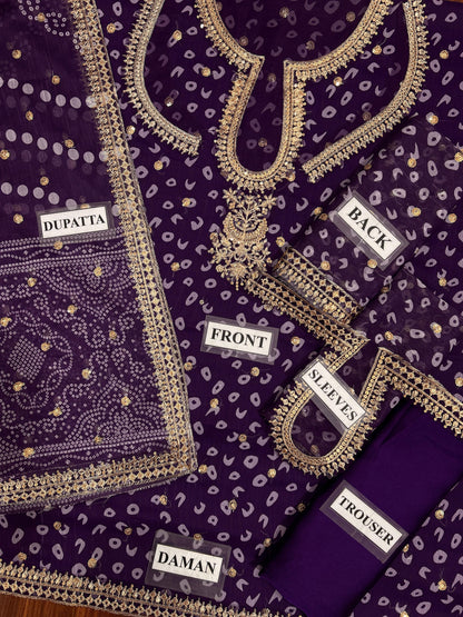 BAROOQUE EMBROIDERED CHIFFON