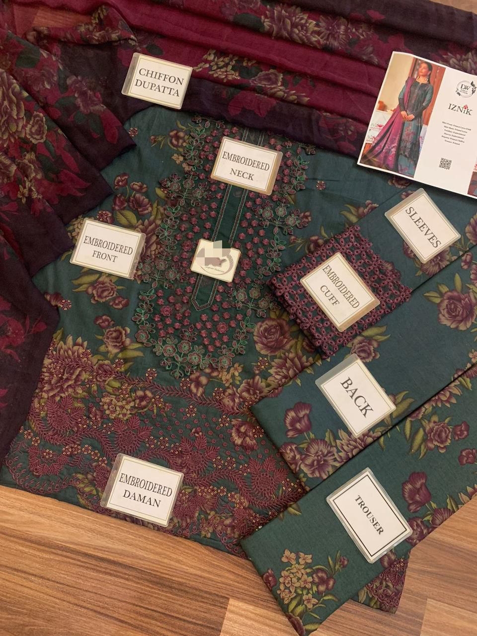 IZNIK DIGITAL PRINTED LAWN