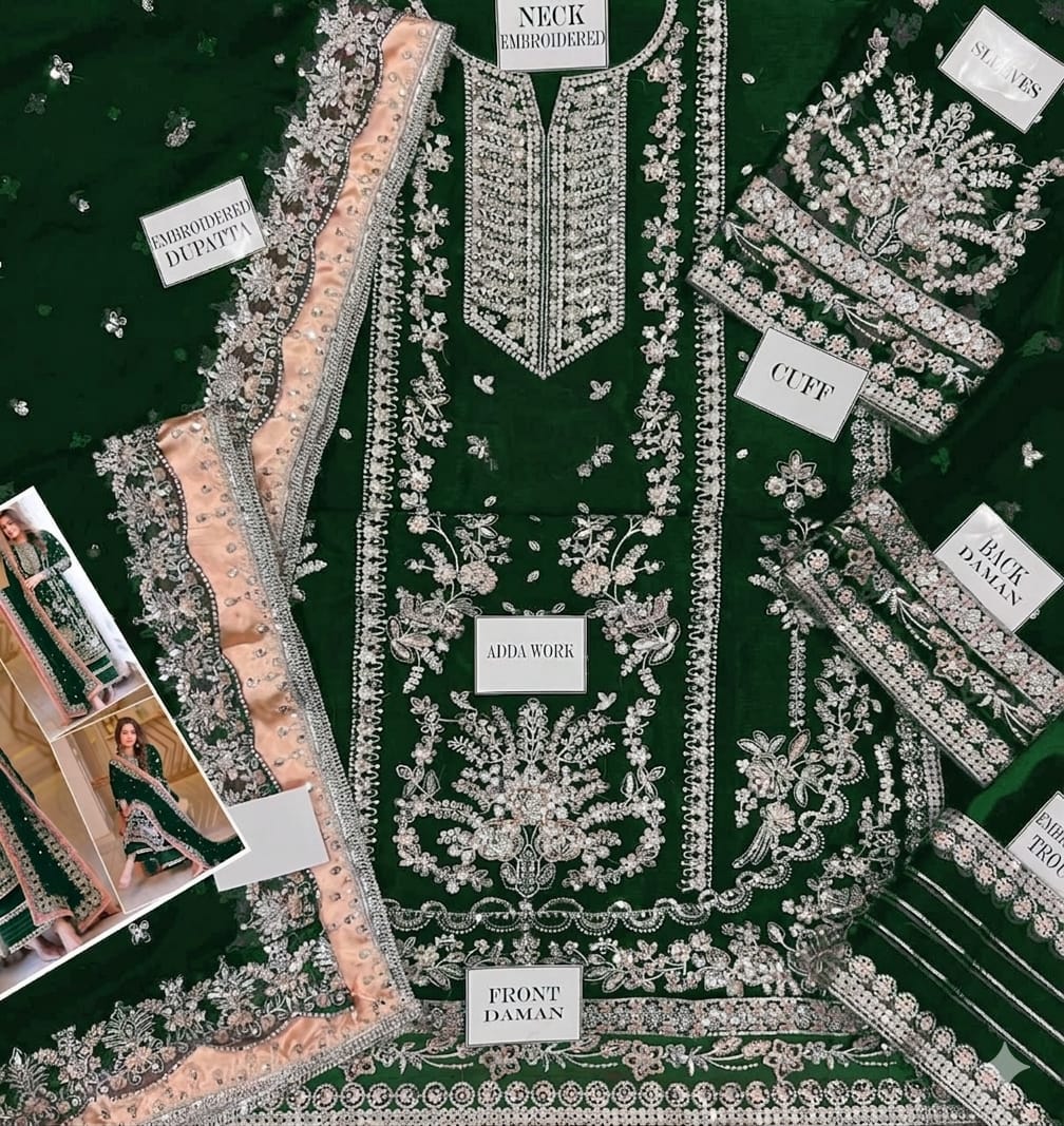 Aneela's Embroidered Chiffon Wedding Collection
