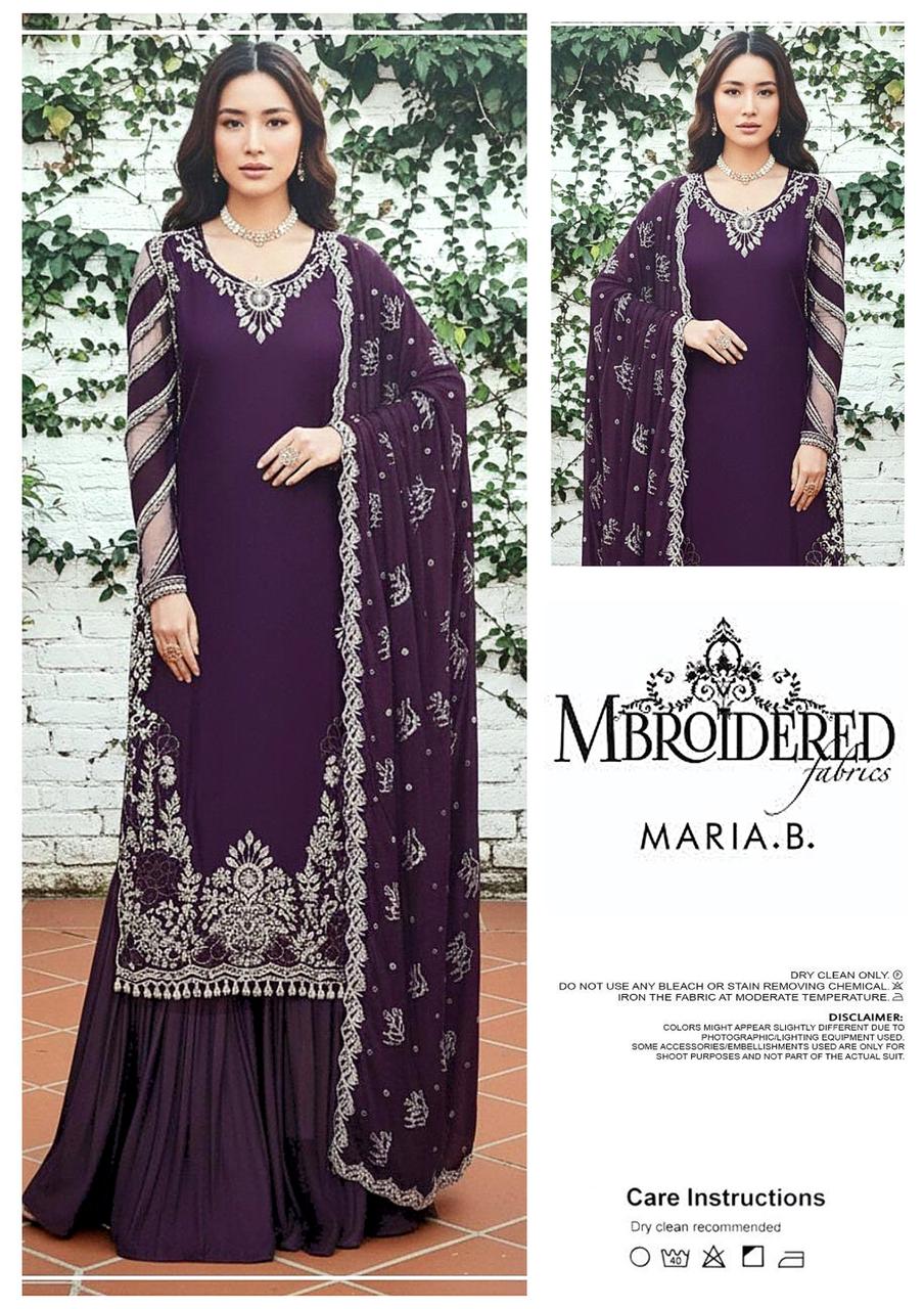 Maria-B Chikankari Embroidered