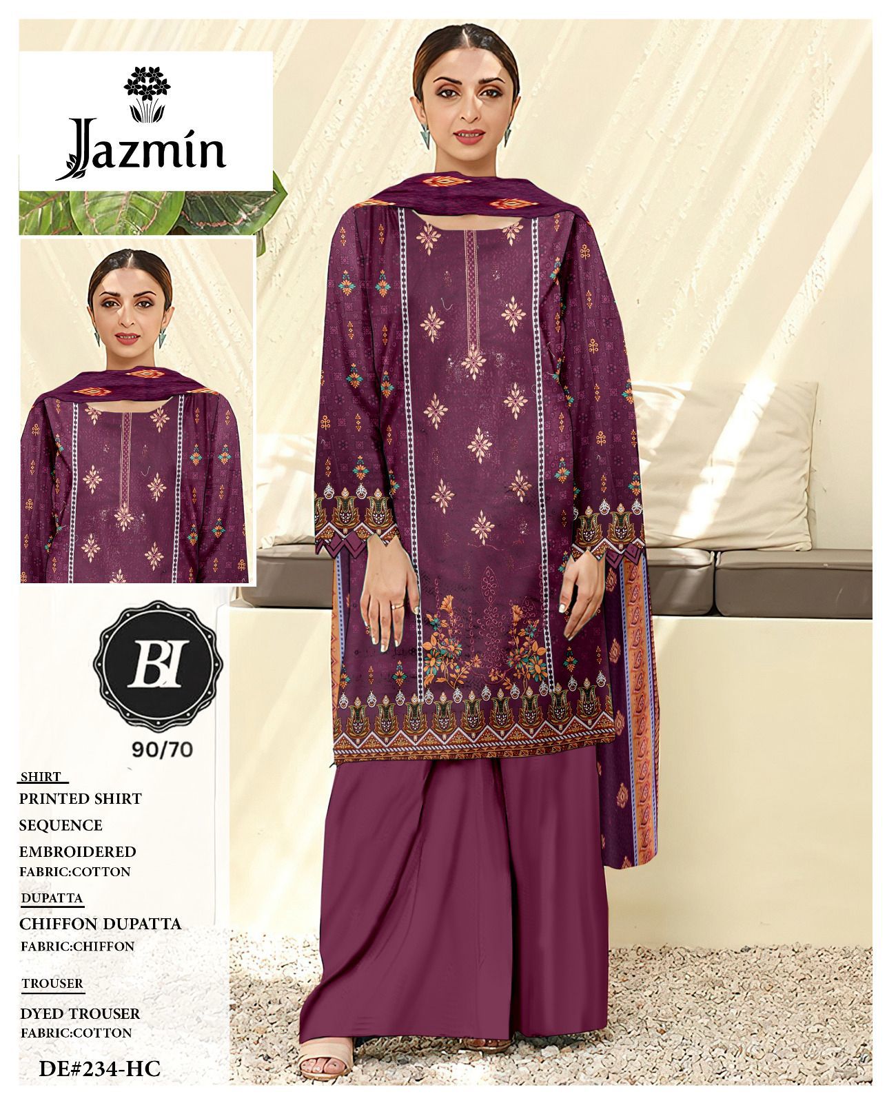 Lawn Panel Embroidery