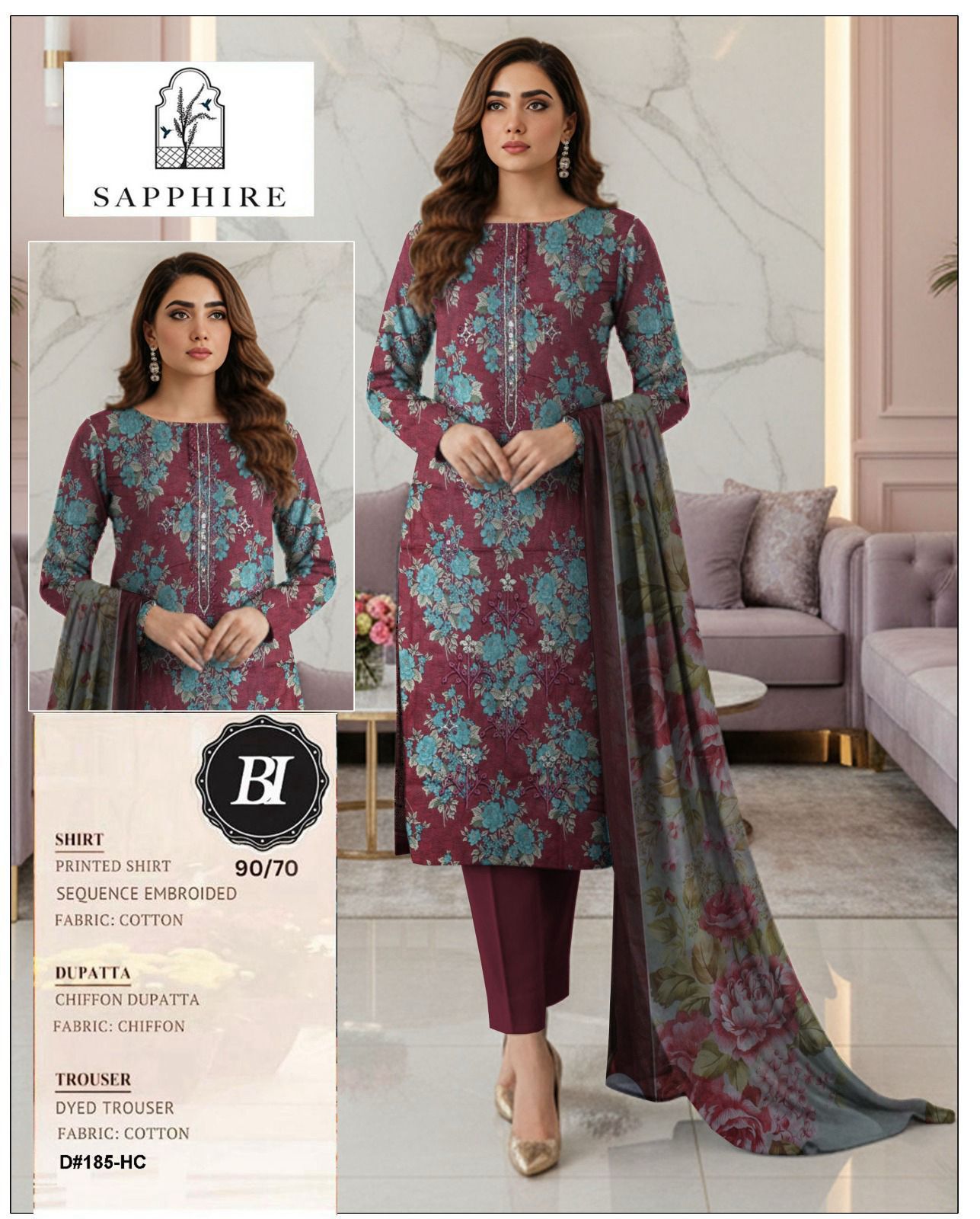 Lawn Panel Embroidery