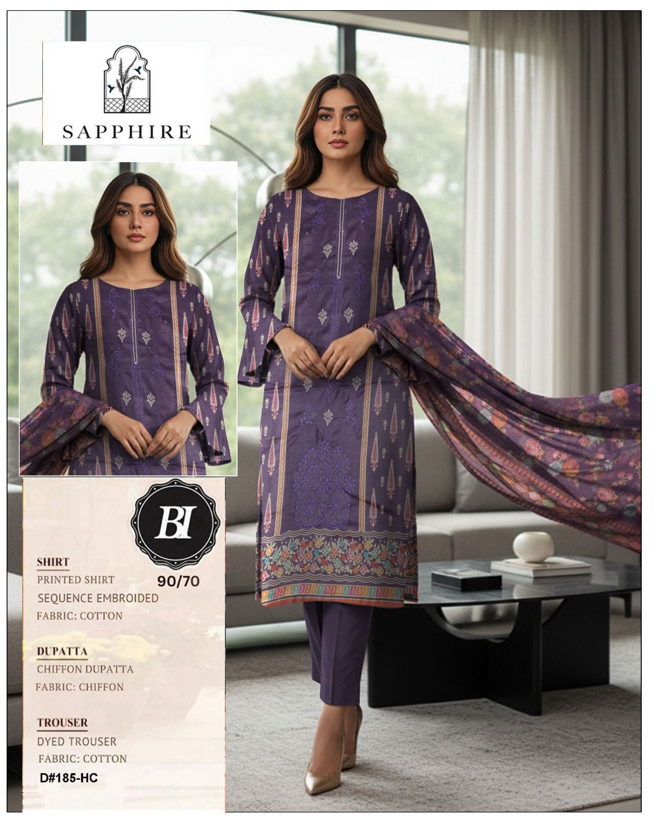 Lawn Panel Embroidery