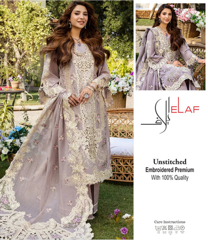 ELAF ROYAL MAUVE CHICKEN KARI FESTIVE COLLECTION