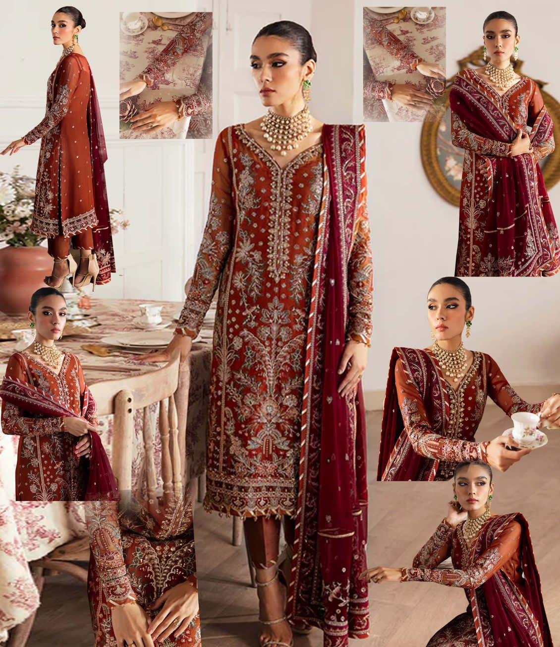 Evayna Embrodrided Chiffon Collection by GULAL