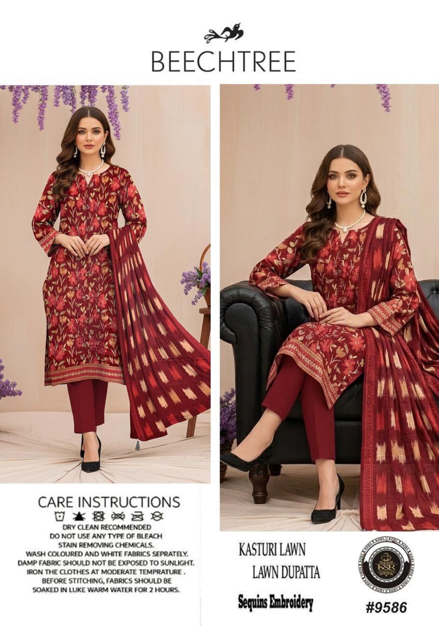 BJ Kasturi Lawn Collection