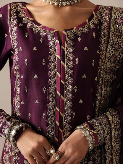 Gulal Chiffon Embroidered