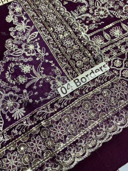 Gulal Chiffon Embroidered