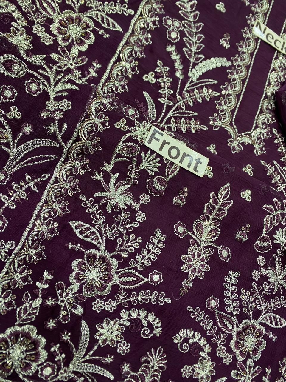 Gulal Chiffon Embroidered