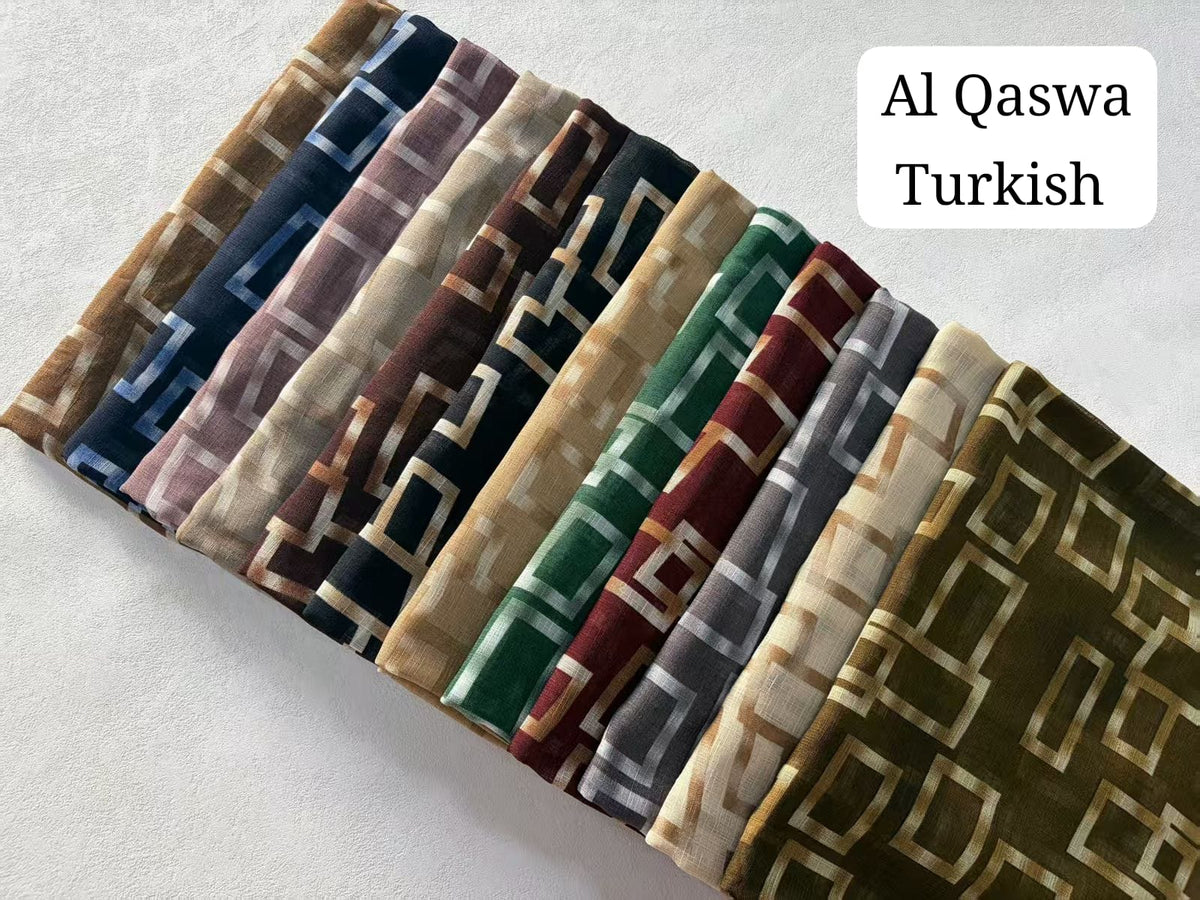 Turkish lawn scarf
