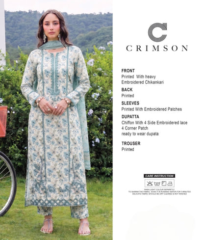 CRIMSON Lawn Embroidery Collection