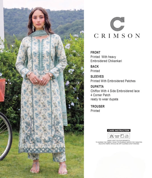 CRIMSON Lawn Embroidery Collection