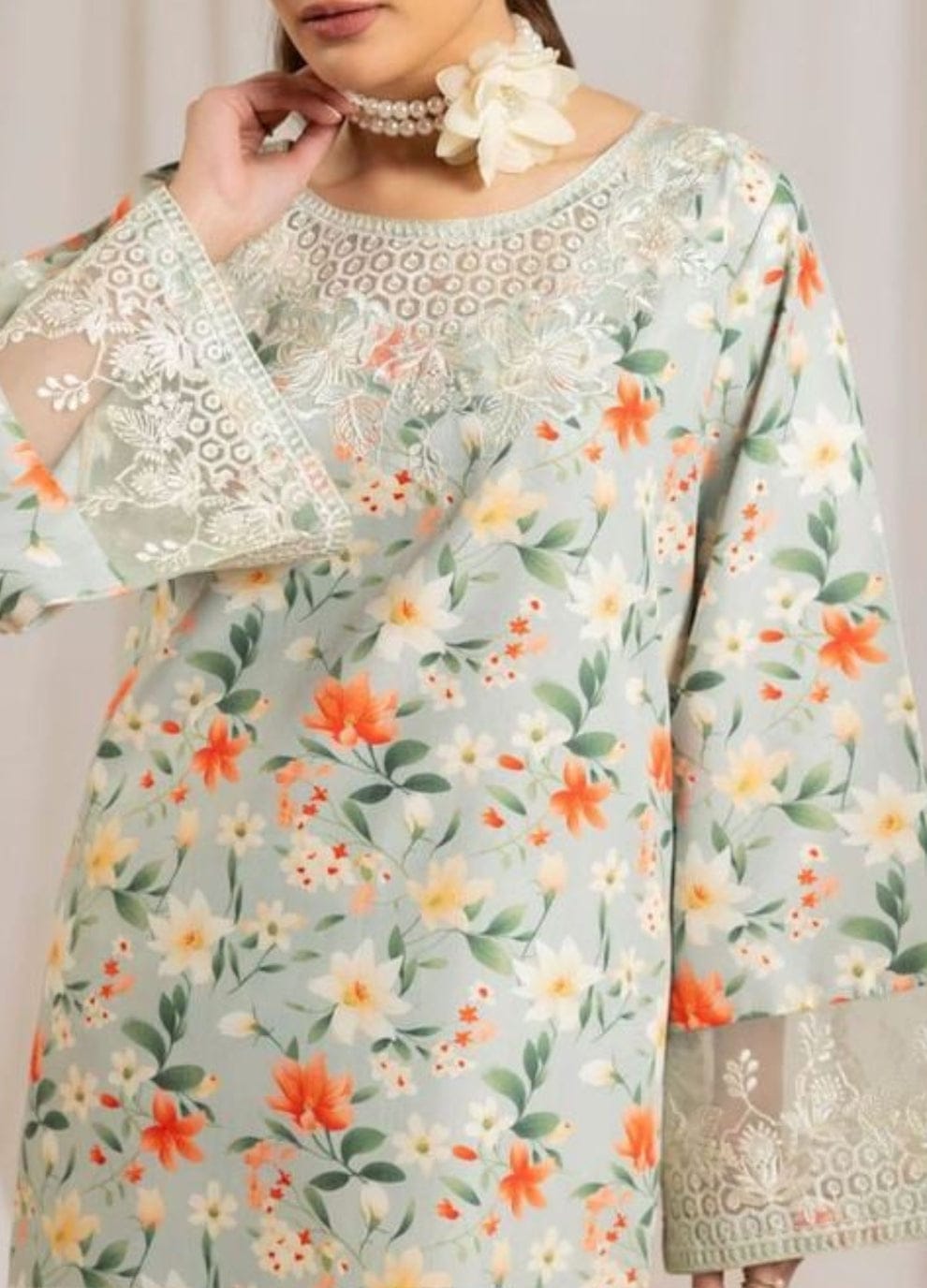 Maria-B LAWN SILK
