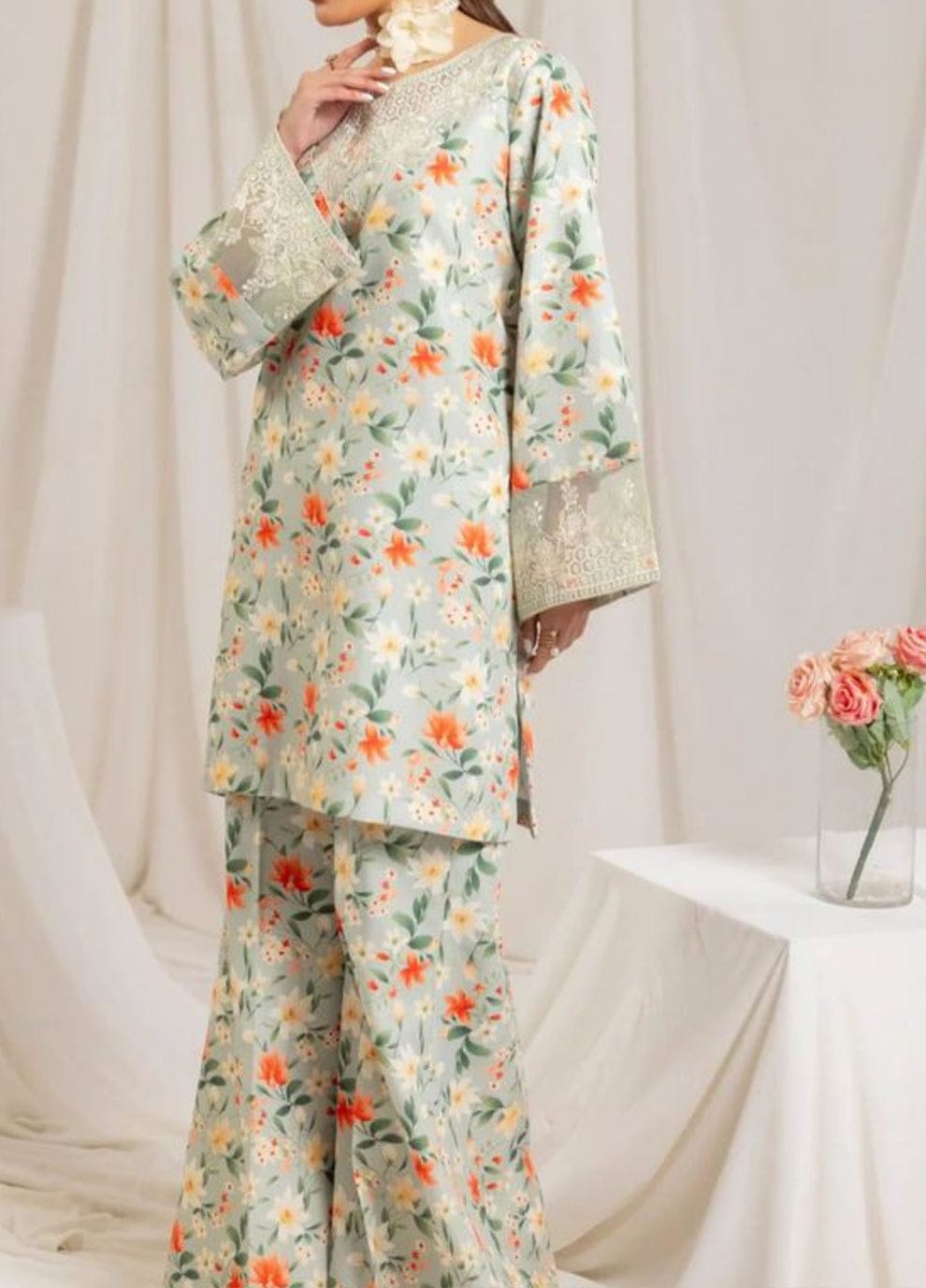 Maria-B LAWN SILK