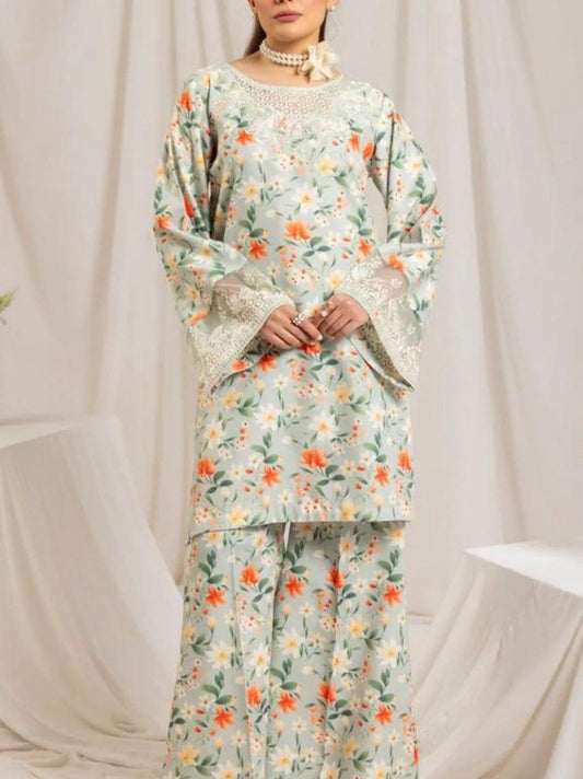 Maria-B LAWN SILK