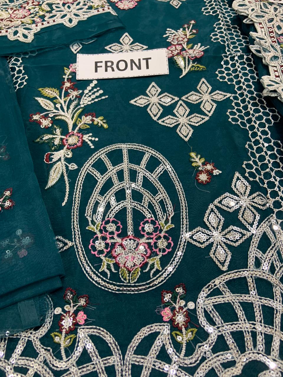 ZAREEN Organza Embroidered