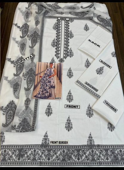 BAREEZE LAWN DIGITAL PRINT CHIFFON