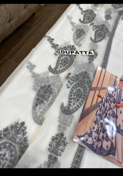 BAREEZE LAWN DIGITAL PRINT CHIFFON