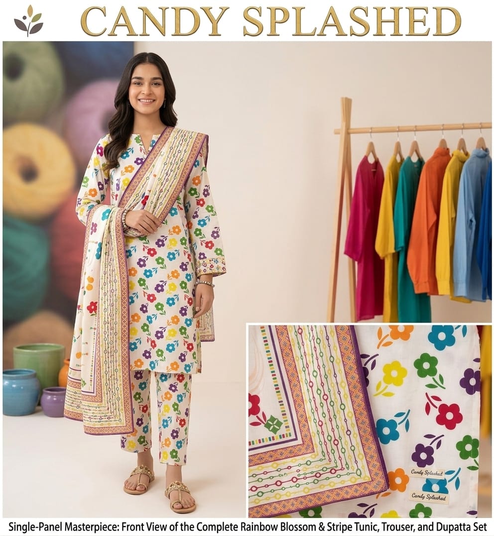 CANDY SPLASHED Lawn Printed 3 Piece Collection
