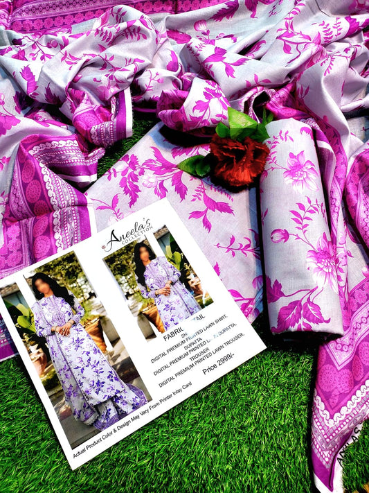 Mix Brand 3 Pcs Lawn
