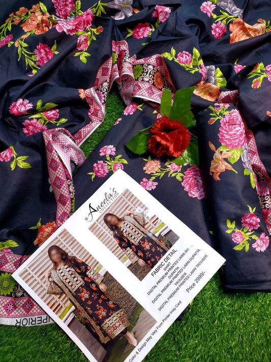 Mix Brand 3 Pcs Lawn