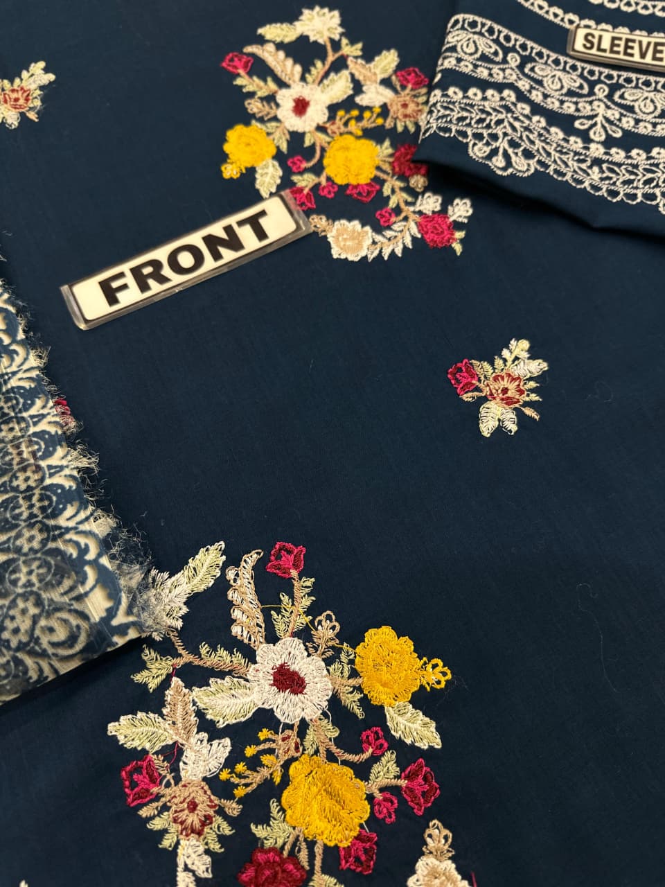 CRIMSON LAWN DIGITAL PRINT ORGANZA