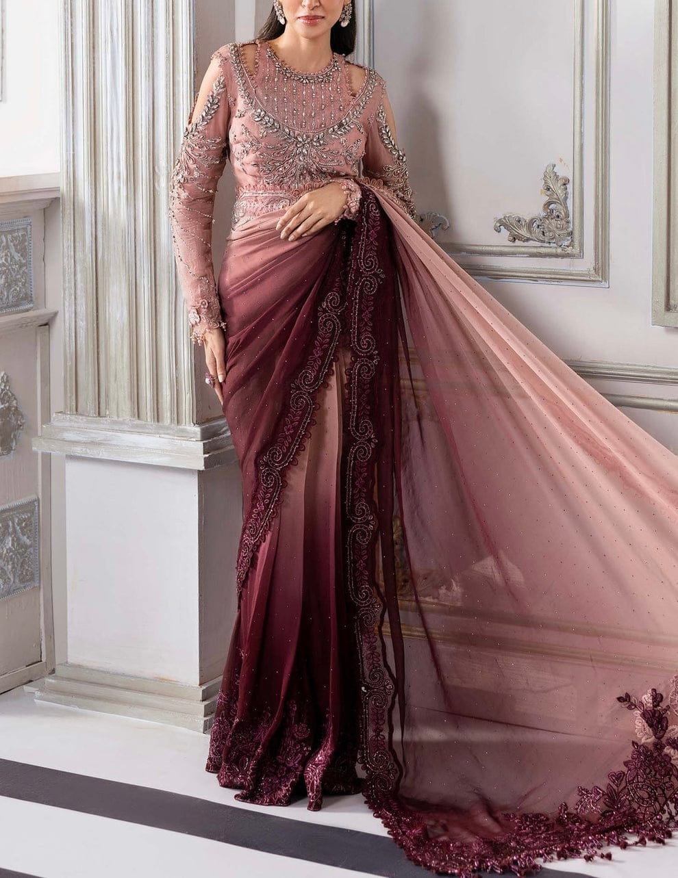 MARIA-B NET SAREE