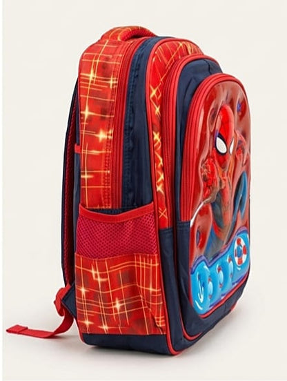 SPIDERMAN 3D FIBER SCHOOL BAG
